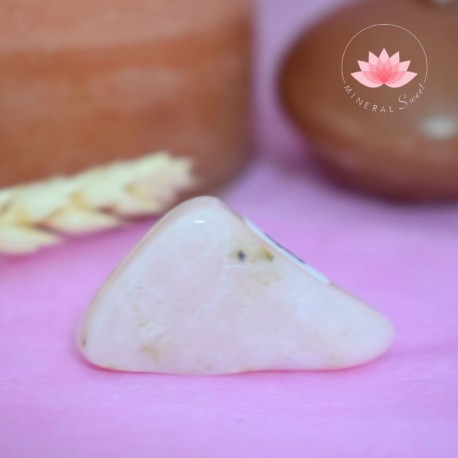 Ópalo rosa piedra rodada 8