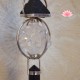 Pendule Shungite pointe et Cristal 64 pyramides