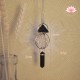 Pendule Shungite pointe et Cristal 64 pyramides