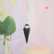 Pendule Shungite pointe 6 faces et gemme