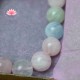 Bracelet Aigue-marine et Morganite  12mm
