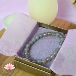 Pulsera ágata perlas redondas 8 mm