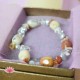 Bracelet Agate claire et d'autres pierres
